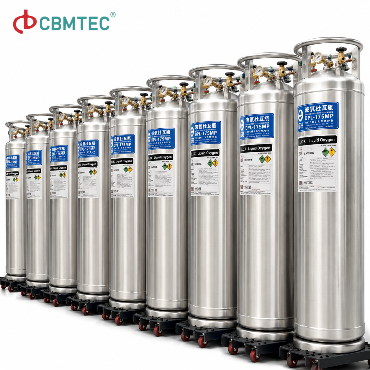 Medical Cryogenic Liquid Oxygen Dewar Cylinders