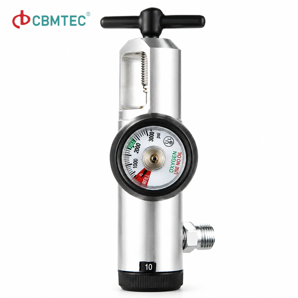 Click-style Bull-nose Oxygen Regulators 