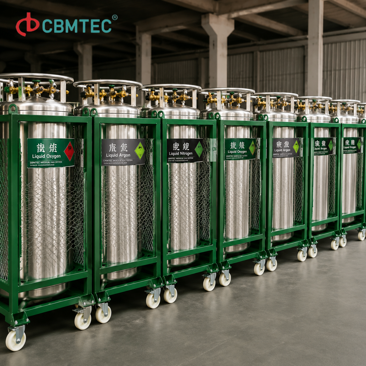 CE/GB Standard Dewar Cryogenic Cylinders of Liquid Nitrogen Oxygen CO2 Cylinders