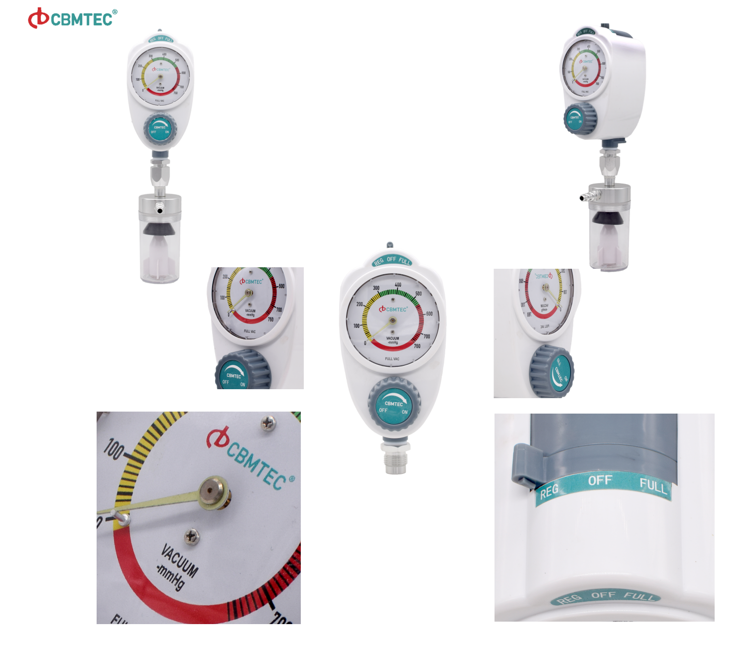 US-Style Medical Suction Regulator with Automatic Safety Shutoff and Pressure Control3