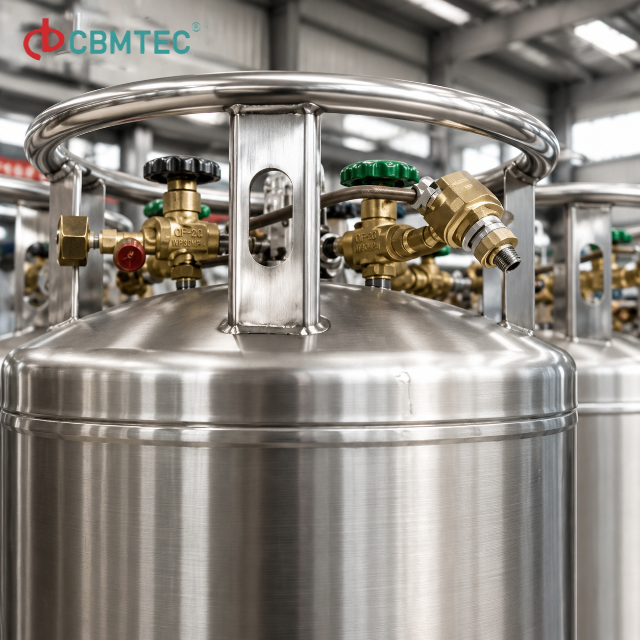 CE/GB Standard Dewar Cryogenic Cylinders of Liquid Nitrogen Oxygen CO2 Cylinders