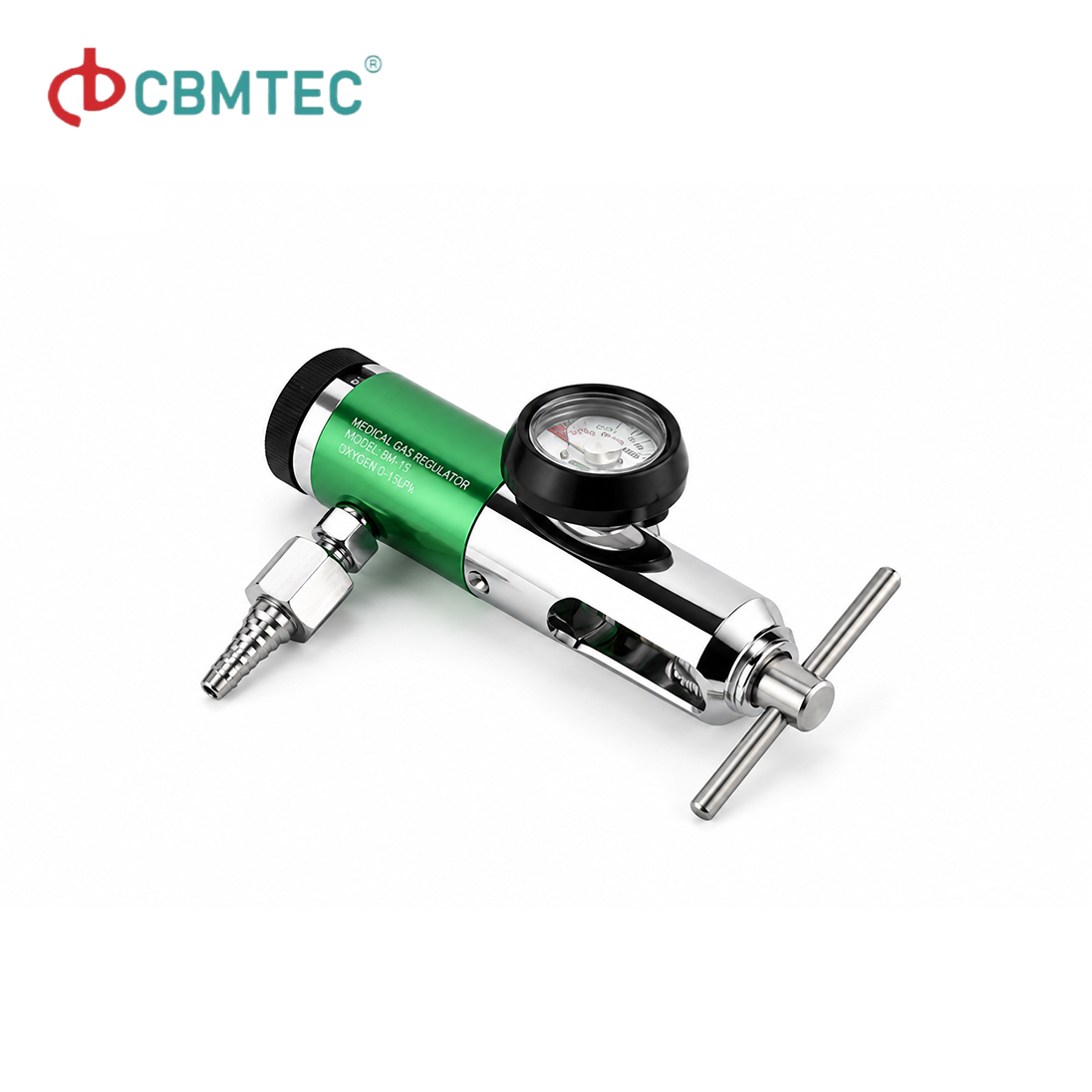 Medical Oxygen Regulator, First Aid Oxygen Regulator with Flow Meter and Humidifier for Oxygen Gas Cylinder