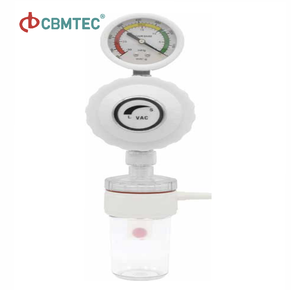 Medical Vacuum Regulator with Precision Pressure Control and Automatic Safety Stop