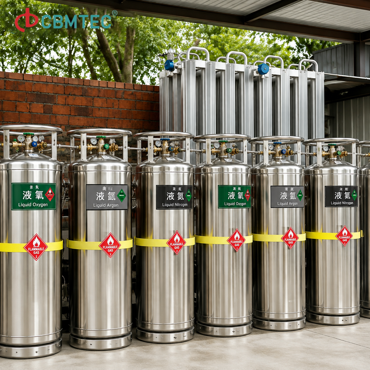 CE/GB Standard Dewar Cryogenic Cylinders of Liquid Nitrogen Oxygen CO2 Cylinders