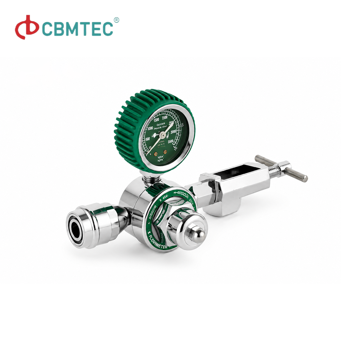 Medical Oxygen Regulator, First Aid Oxygen Regulator with Flow Meter and Humidifier for Oxygen Gas Cylinder