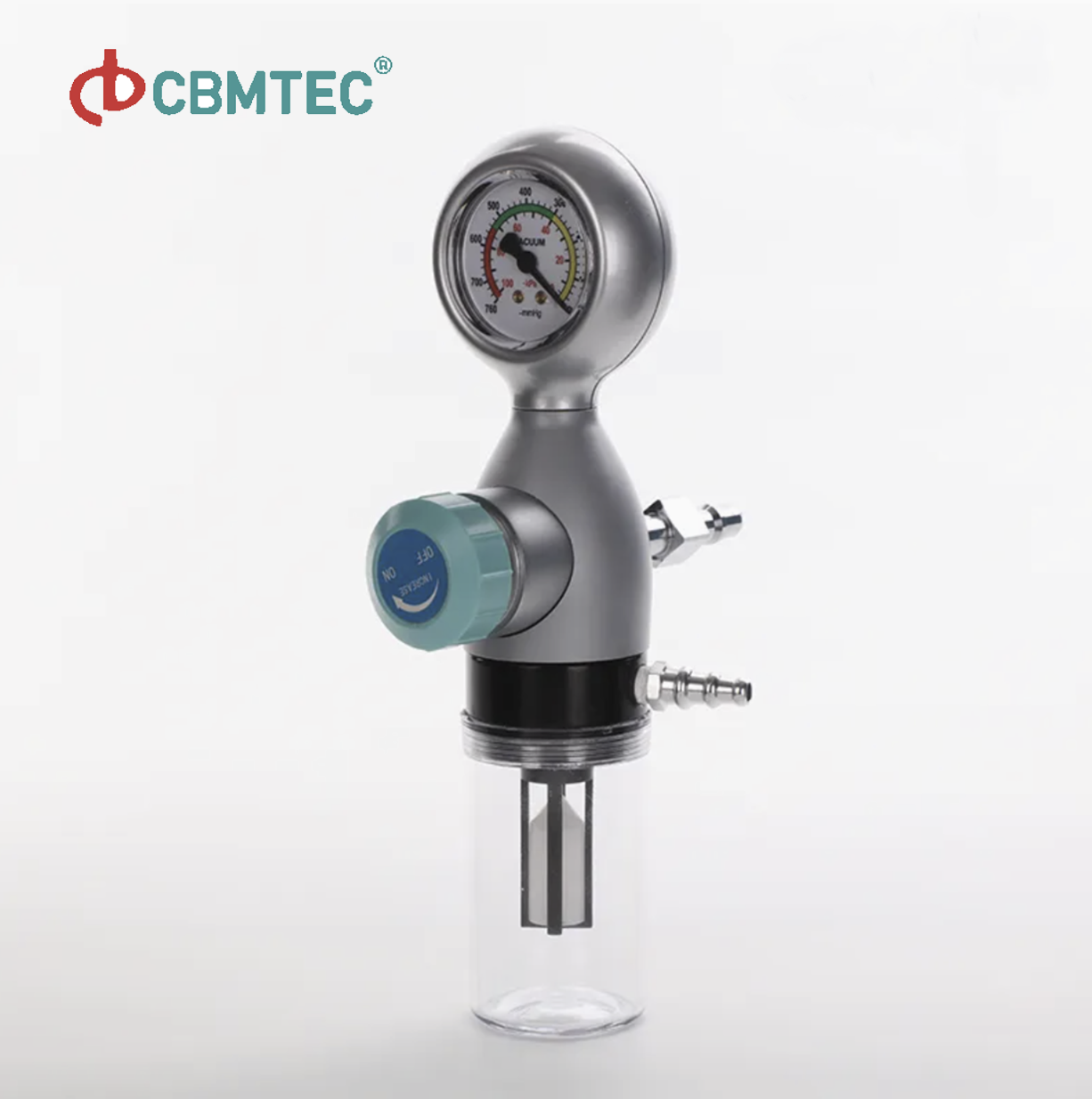 Engineered for Hospital Bedhead Units Venturi Suction Regulator with Metal Handwheel and Dual Protection
