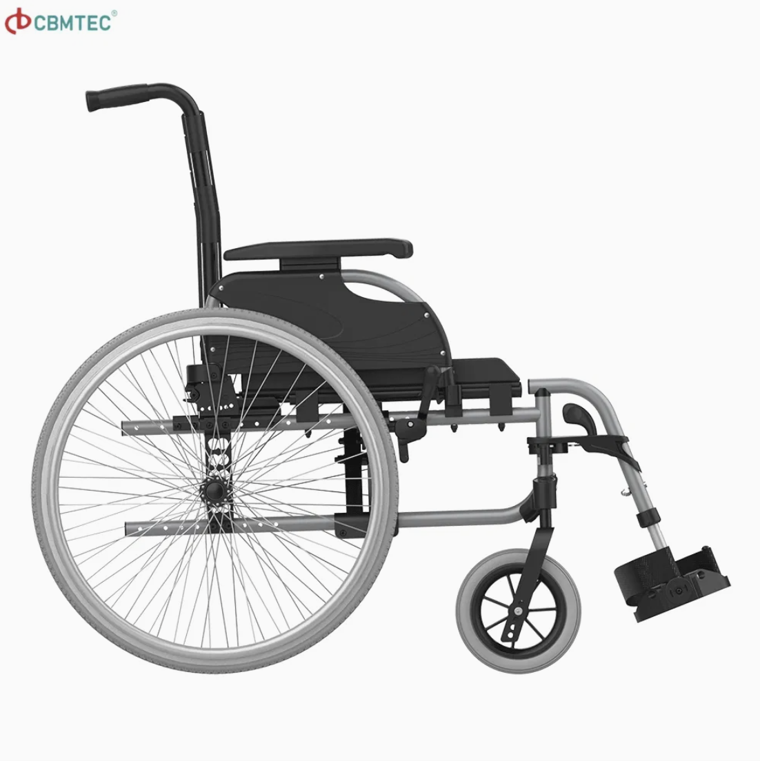 High-Quality Travel-Friendly Manual Wheelchair with Durable Casters for Seniors and Disabled Users