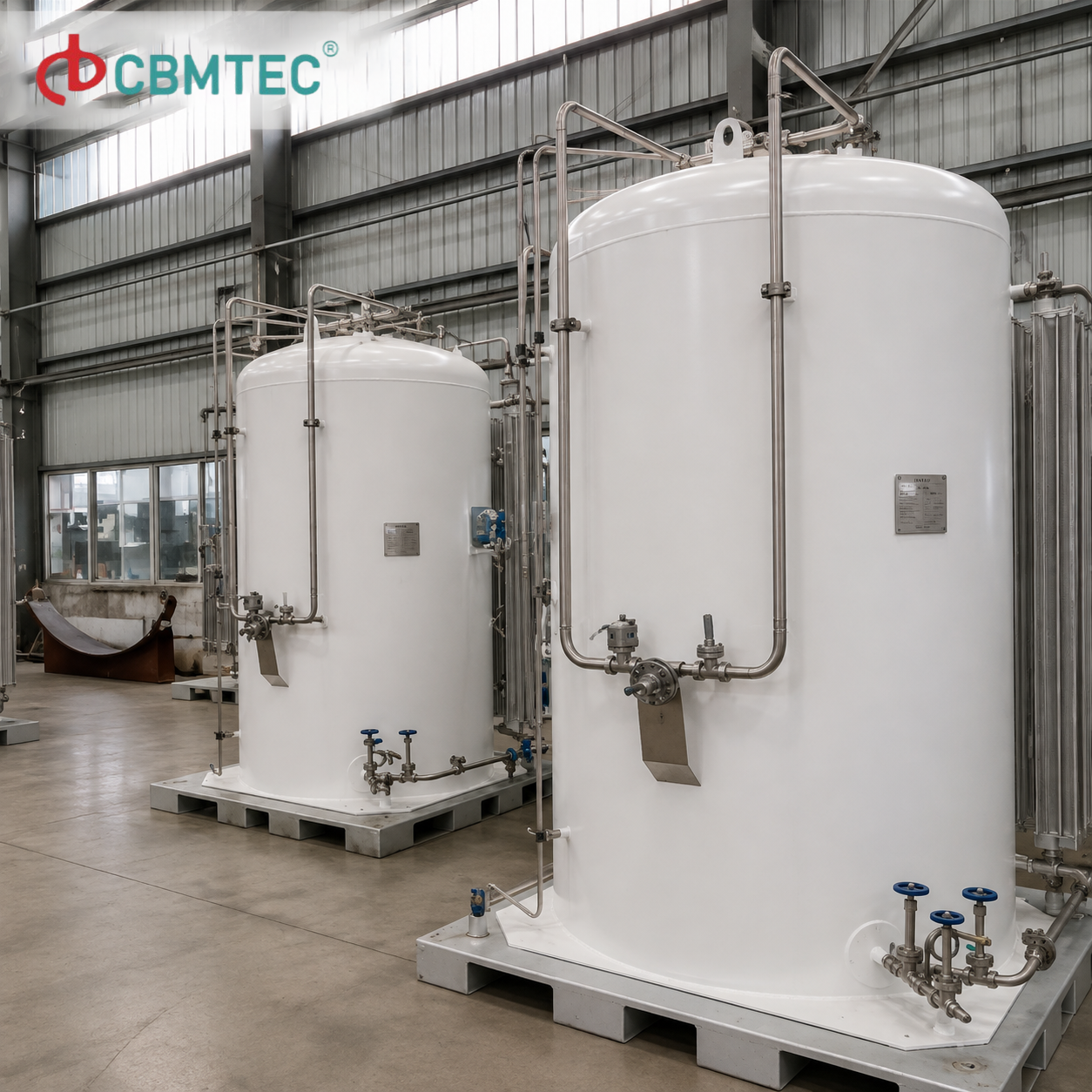 5m3/5000L Lox/Lin/Lar Mini Microbulk Tanks