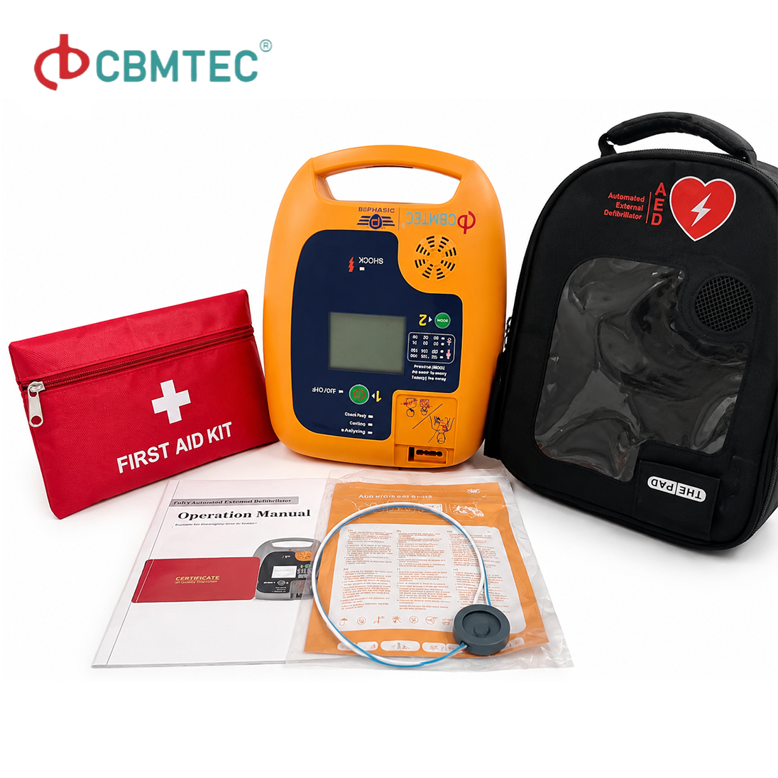 Essential Full Automatic AED And First Aid Kit for Safety Needs